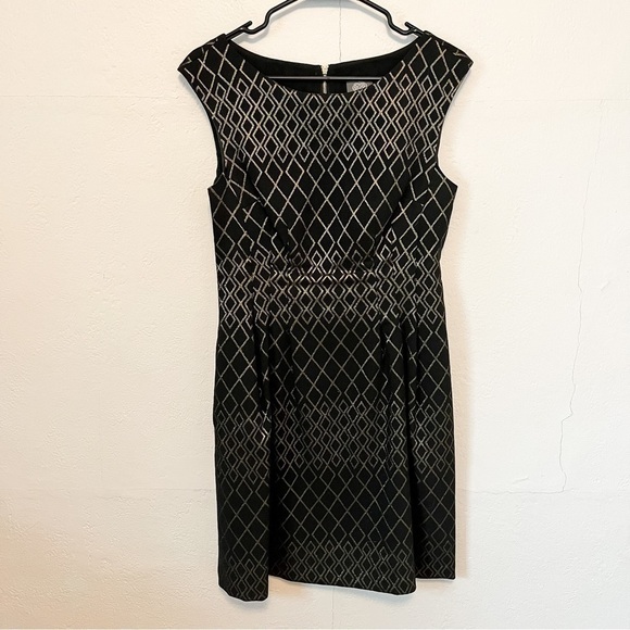 Vince Camuto Metallic Geometric Dress - Picture 1 of 4